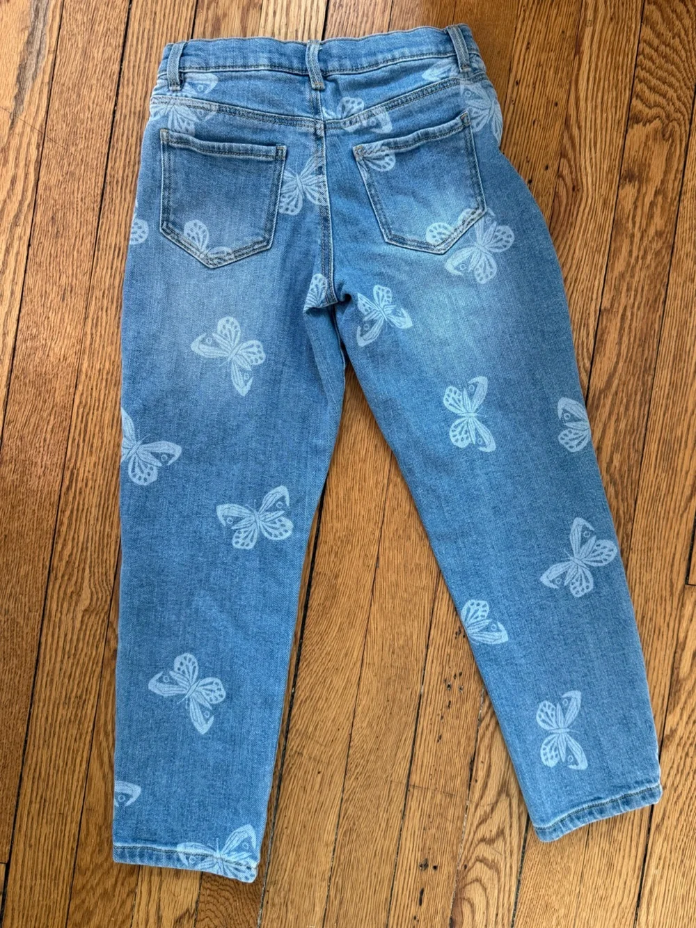 OshKosh B'gosh Light Blue Butterfly Jeans - Size 8